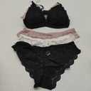 MakeMeChic Women's Sexy Lingerie Set Lace Matching Bra and Panty Set (Large, Multicolored), L