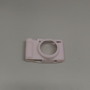 Ydoudou ZV-1F ZV1F Case, Soft Silicone Protective Case & Hot Shoe Cover for Sony ZV1F/ZV-1 II/ZV-1 Mark II Vlog Camera, Anti-Scratch ZV-1M2 Camera Case Cover - White Pink