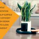 10 Inch Black Lazy Susan Non-Skid Rotating Turntable Home Storage Organizer Server Tray for Kitchen, Dining Room, Bathroom, Living Room, Office, Countertop, Spice Rack, Cabinet, Pantry & Display