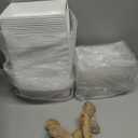 Rocutus Cake Boxes Take Out Boxes Bakery Boxes,100 Pack Charcuterie Boxes Paper Food Containers to Go Pink Cake Boxes,Pink Bakery Boxes for Cake Packaging, Desserts, Pastry, Cupcakes (White)