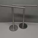 Bathroom Hand Towel Holder Stand, T-Shape Hand Towel Holder Stand SUS304 Stainless Steel for Bathroom, Kitchen or Vanity Countertop (Pack of 2)