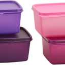Tupperware Keep Tab Plastic Container Set, 500Ml, Set Of 4, Multicolour