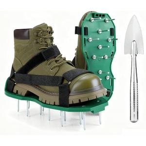Heavy Strap Garden Aerate Spike Shoes Upgrades Lawn Aerator Shoe Tools Yard Aeration Shoes for Grass Soil Aerating Spikes (Standard Style)