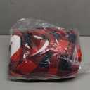 Homemate Electric Blanket Heated Throw - 50x60 Ultra Soft Cozy Flannel Heating Blanket with 10 Fast Heat Levels 8 Hours Auto Off Over-Heated Protection ETL Certification Keep Warm in Home Office (Red-black)