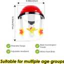 2 x Hummingbird Feeder Helmet | Hands-Free Bird Feeder for Adults | 3 Feeding Ports Design | Adjustable Headband 18"-24" | Lightweight PVC, Weather Resistant (Yellow)