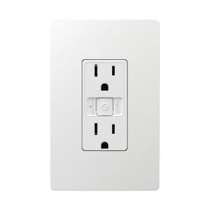 RADIANT® SMART 15A RECEPTACLE WITH WI-FI, MATTER-ENABLED, WHITE
