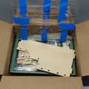 Cycodo 8 in 1 Acrylic Hamster Cage,2-Tier Dwarf Hamster Cage with Wooden Wheel & Hideout,Small Hamster Habitat with Accessories,Clear Pet Mice House(Green,14" L*10" W*11" H)