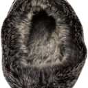 NewDenBer Women's Cozy Memory Foam Slippers Suede Plush Faux Fur Lined Slip on Indoor Outdoor House Shoes (8-9)