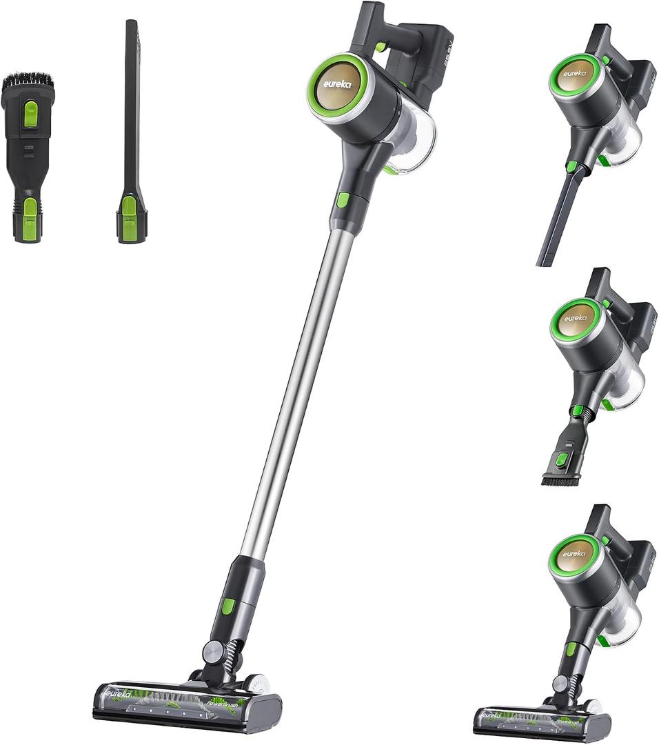 Eureka Lightweight Cordless Stick Vacuum Cleaner, Moss Green, NEC370GR