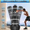 Standing Punching Bag for Adults, 70" Heavy Bag Boxing Bag Inflatable Kickboxing Bag for Men Women Teens, Kicking Bag Boxing Equipment for Training MMA Muaythai Fitness Karate