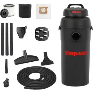Shop-Vac 9522205 5 Gallon 5.5 Peak HP Hangup Wet/Dry Vacuum, 1.25 Inch Diameter x 18 Foot Hose, 6 Foot Cord, Wall Mount Included, Ideal for Garage, Workshop & Home