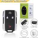 Vurkcy Key Fob Replacement for 2014-2020 Chevrolet Silverado & GMC Sierra/ 15-21 Chevy Colorado &GMC Canyon Car Keyless Entry Remote Control, M3N-32337100, 4 Btn
