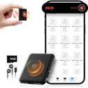 Voice Activated Recorder 64GB - Double-Sided Magnetic with AI Noise Reduction, Holds 6000 Hours of Audio, 75H Battery, Digital Voice Recorder for Meetings, Lectures and Interviews