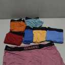 Separatec Dual Pouch Mens Underwear Breathable Cooling Rayon Made from Bamboo Underwear Men, Boxer Briefs and Trunks 7 Pack, L