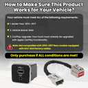 for RAM Media Hub Harness, Classic USB Media Hub and Conversion Harness for 2013-2017 Ram Truck Models Upgraded to Support CarPlay(Not Compatible with Factory-Installed RA1-RA4 Radio Systems)