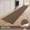 BEQHAUSE Kitchen Runner Rugs 24"x96", Kitchen Mats for Floor, Brown