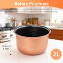 Rice Cooker Inner Pot Replacement - compatible with aroma rice cooker replacement pot. compatible with ARC-914SBD, ARC-994SG.