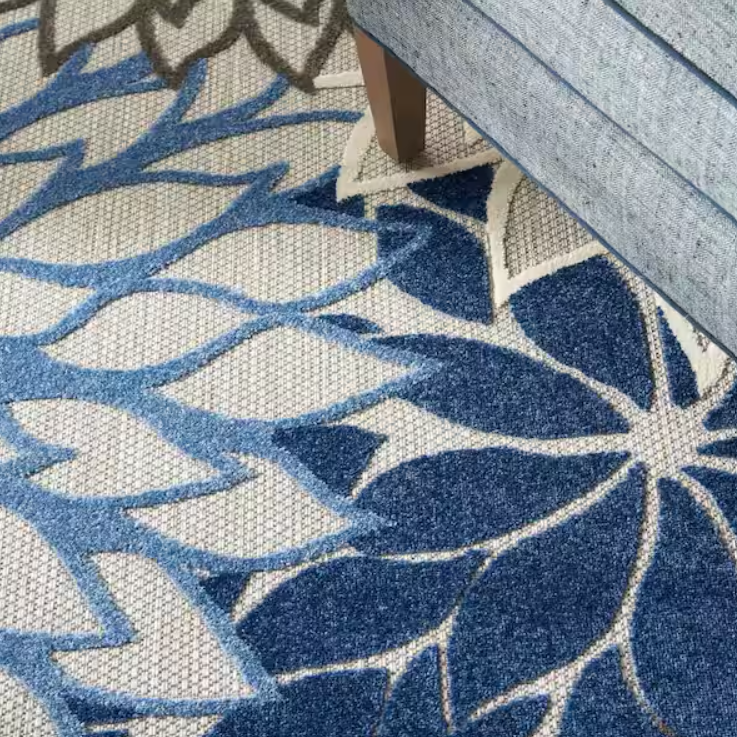 Nourison Aloha Blue/Multicolor, Size 100*120