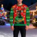 RAISEVERN Christmas Sweatshirt for Men Women Funny Pullover Xmas Top