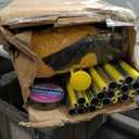 Upgraded 22ft x 12ft x 8ft Baseball & Softball Batting Cage Net with Pitching Machine Hole, 4ply 1.25'' Anti-Tear Netting, 13.4MM Fibreglass Poles, Portable Carry Bag