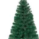 3FT Artificial Christmas Tree Black Tabletop Christmas Tree with Metal Stand Mini Xmas Pine Tree for Party Supplies Indoor Outdoor Holiday Home Decoration(Black)