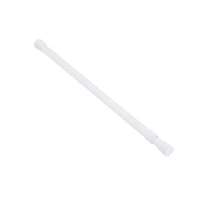 uxcell Tension Curtain Rod, Adjustable 51 to 98 inches, 0.79" Dia White Spring Tension Rod No Drilling Expandable Tension Rod for Doorway, Kitchen