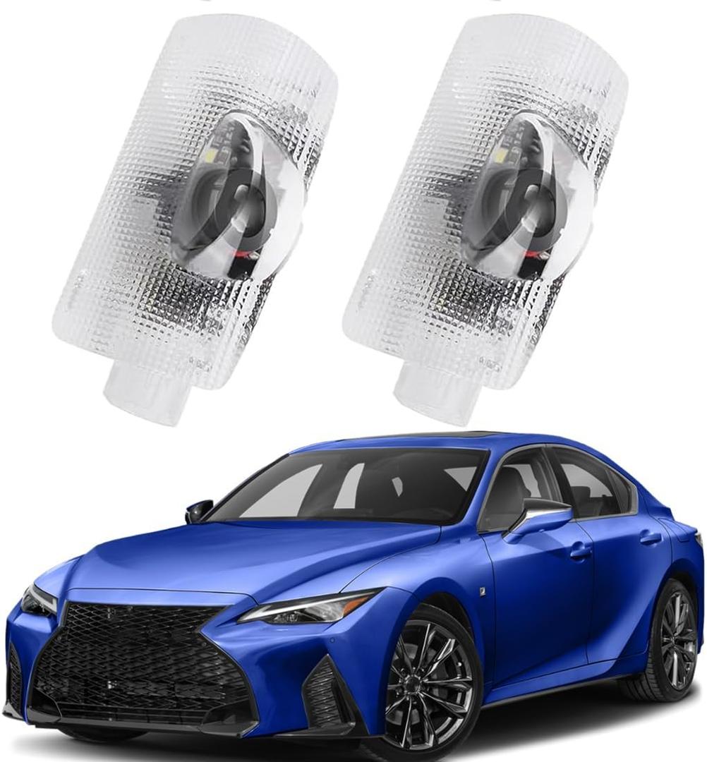 2-Pack Car LED F Sport Logo Projector Puddle Courtesy Welcome Light for RX/GX/GS/is/LS/LX/LM/RC/UX/ES 2006-2025