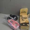 VegoVia Kids Swim Goggles with Nose Cover, Anti Fog Wide View Clear Swim Mask for Kids Youth 3-15, Anti-Shattered No-leak (D-Pink & Black (2 pack))