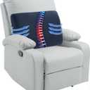 HOMBYS Lumbar Support Pillow for Recliner Chair, Memory Foam Back Support Cushion for Elderly,Extra Large Lumbar Support Pillow,Thick Backrest for Home Reading (Navy Blue, 20x13.5"x5")