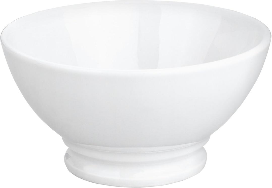 Pillivuyt 13-Ounce Traditional European Coffee Bowl, White