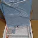 BOLUO Stackable Storage Drawers Closet Organizers and Storage Fabric Blue 2 Drawer Dresser for Bedroom 2 Packs Modern