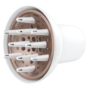 Conair Double Ceramic Universal Diffuser Attachment for Hair Dryer, Volumizing Universal Blow Dryer Diffuser for Frizz-Free Curls, Fits Dryers with Nozzles from 1.75" to 2.1", White