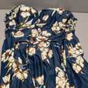 COCOPEAR Women's Elegant Crossover One Piece Swimdress Floral Skirted Swimsuit Size 6XL