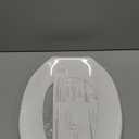 Commercial Toilet Seat Front Open, Toilet Seat Public 18.5 Inch Elongated Toilet Seat for Church, School, Hospital, Office,Heavy Duty Toilet Lid Common(White)