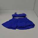 Pink Queen Women's High Waisted Bikini Set Two Piece Swimsuit Scoop Neck Spaghetti Straps Swim Skirt Bathing Suit