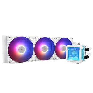 Thermalright FW PRO 360 ARGB White CPU AIO Cooler,IPS LCD Screen with 320 * 320 Resolution,for AM5&Intel 1700/1851,High-Performance 360 Specs Water-Cooled with 2.73in Removable Display