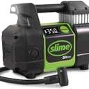Slime 40086 Tire Inflator, Cordless, Pro Power, Portable Air Compressor Pump, Auto Shut-Off, Lithium Ion Battery and LED Light, Rechargeable, 3 min inflation