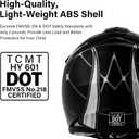 TCMT Youth Dirt Bike Helmet DOT Certified - Kids Full Face Motocross ATV Helmet with Goggles, Gloves and Helmet Bag for Off-Road, BMX, MX, Street Riding S