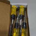 HURRICANE 4 Piece Wood Chisel Set for Woodworking. CR-V Steel Beveled Edge Blades with Safety Caps. Durable PVC High Impact Handle, for Precision Carving & DIY Projects (1/4", 1/2", 3/4", 1") (Regular Size Grip)