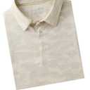 M MAELREG Golf Shirts for Men Short Sleeve Heather Jacquard Textured Stretch Moisture Wicking Performance Mens Polo Shirts (XXXL)