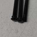 Standard Decorative Window Curtain Rods 30 to 45 Inch,5/8 Inch Diameter Small Curtain Rod Set, Heavy Duty Drapery Rods with Brackets-Black (30-45, Black)