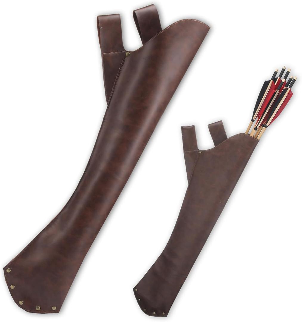 Eccliy Leather Hip Quiver for Arrows Archery Hunting Quiver Arrow Holder Handmade Archer Accessories for Shooting Targeting, Training