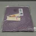 Dokotoo Womens Fall V Neck Long Sleeve Eyelet Embroidered Blouse (Purple, L)