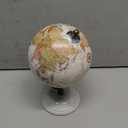 Deco 79 Marble Globe with White Marble Base, 5' x 5' x 8', White