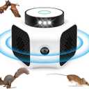 Mouse Rat Repellent Indoor, Ultrasonic Mice Repellent for House, Electronic Squirrel Repellent Plug-in for House Attic Garage RV Basement Barn