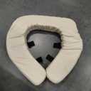 Padded Toilet Seat Cushion with 2-Inch High-Density Foam & Waterproof PU Fabric, U-Shape Padded Toilet Cushion - Secure Hook & Loop Tape, Fits Standard/Elongated Toilets (Beige)