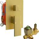 Enga 2 Way Shower Diverter Valve, Dual Function Shower Brass Mixing, Wall Mount Shower Kit, Brushed Gold