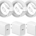 iPhone 14 13 12 11 Charger Fast Charging iPhone Fast Charger 3-Pack 20W iPad Charger 6FT C Chargers Fast Charging Cord Whit iPhone 14/14 Pro Max/13 Pro/13/12 Mini/12 Pro Max/11 Pro Max/Xs and iPad