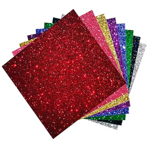 FaeliKnise Glitter Acrylic Sheets 1/8 in Thick 8x8 Cast Sparkly Acrylic Sheets 3mm for Laser Cutting, Engraving, Invitation Blanks, Signs, Festival Decorations(8, Assorted, 8"x8")