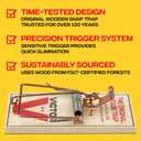 Victor Mouse Traps M150-12, Metal Pedal, Sustainably Sourced FSC Wood, Wooden Mouse Traps - Pack of 12